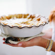 Load image into Gallery viewer, Fluted-Pie Dish-Deep-New England White