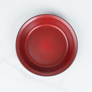 Deep-Straight-Edge-Pie Dish-Garnet