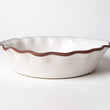 Load image into Gallery viewer, Fluted-Pie Dish-Deep-New England White
