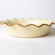 Load image into Gallery viewer, Fluted-Pie Dish-Deep-Egg Nog
