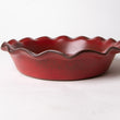 Load image into Gallery viewer, Fluted-Pie Dish-Deep-Garnet
