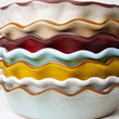 Load image into Gallery viewer, Fluted-Pie Dish-Deep-Garnet

