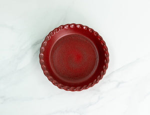 Pinched-Pie Dish-Standard-Garnet
